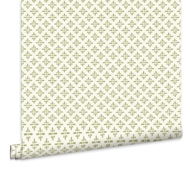 Joules Vliestapete Beckett Star Olive Green Grün FSC®