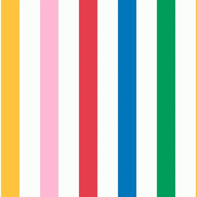 Joules Vliestapete Country Critters Chunky Stripe White-Rainbow Mehrfarbig FSC®