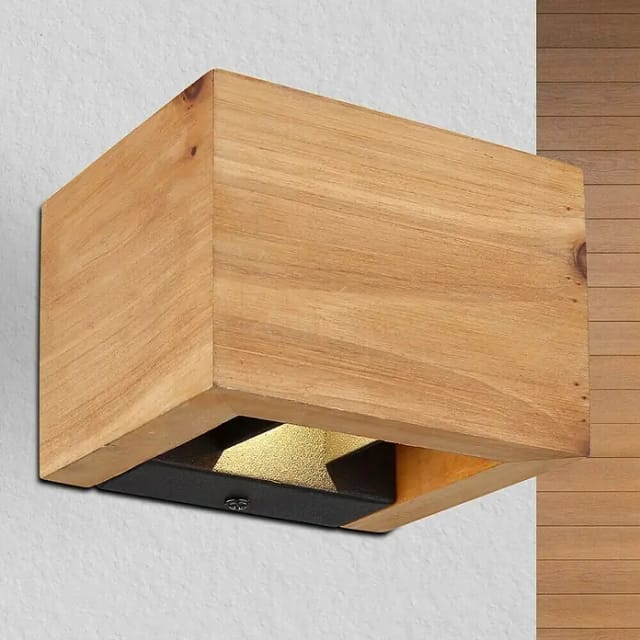 Globo LED-Wandleuchte Alina 1-flammig Dunkelbraun 132 x 98 mm
