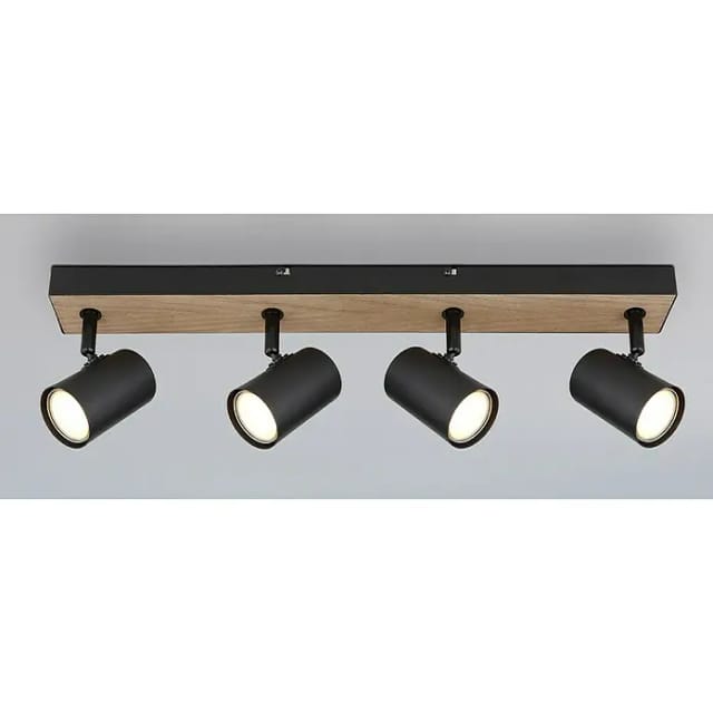 Globo Strahler Robby 4-flammig Schwarz matt 555 x 60 x 135 mm