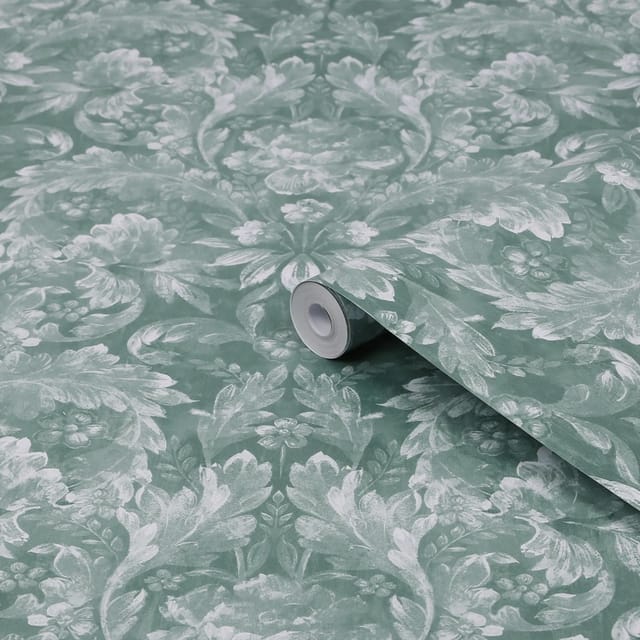 Laura Ashley Vliestapete Apolline Jade Green Grün FSC®