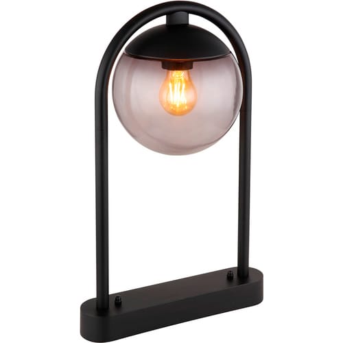 Globo Außenleuchte 1-flammig Schwarz matt-Rauchfarben 319 x 450 mm