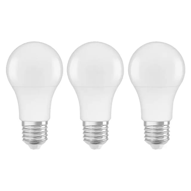 Osram LED-Leuchtmittel E27 Glühlampenform 8,5 W 3er Set 11,3 x 6 cm (H x Ø)