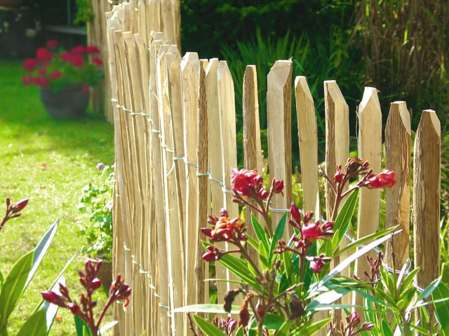 Staketen-Gartenzaun Haselnuss 5 m x 0,9 m