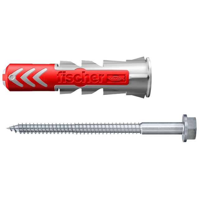 Fischer Dübel DuoPower Ø 10 mm x 50 mm S K 4 Stück mit Sicherheitsschraube