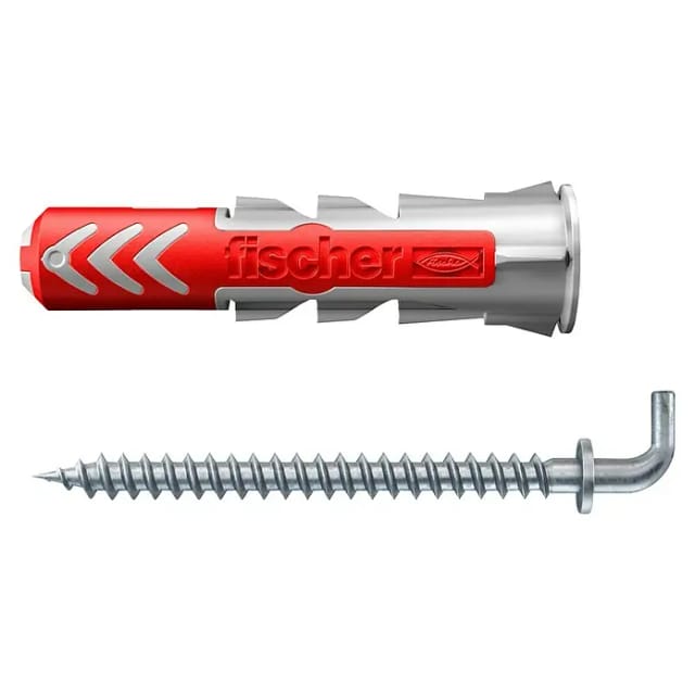Fischer Dübel DuoPower Ø 6 mm x 30 mm WH K 6 Stück mit Winkelhaken