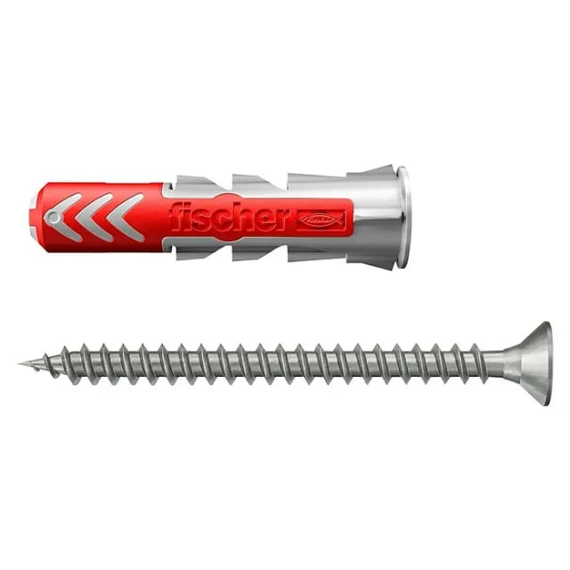 Fischer Dübel DuoPower Ø 8 mm x 40 mm S A2 K 2 Stück mit Schraube A2