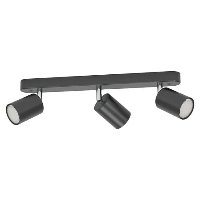 Eglo LED-Spot 3er Adfira-Z Schwarz Tunable White und RGB
