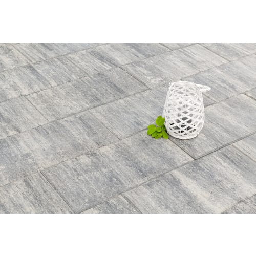 Diephaus Terrassenplatte Corso Weiß-Schwarz 60 x 40 x 4 cm