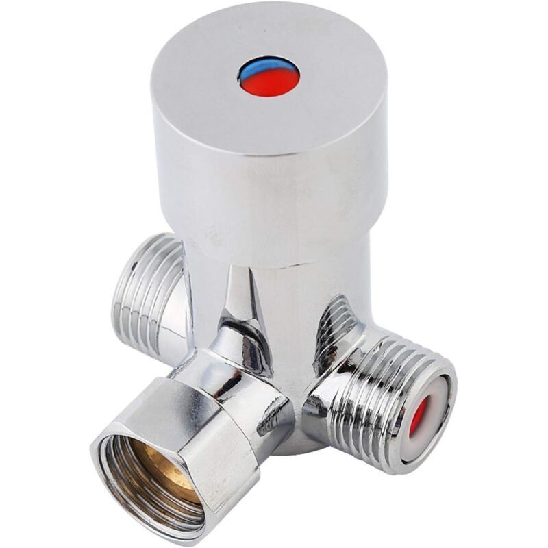 Wasserhahnmischer, Warm-/kaltwassermischer G1/2 Thermostatmischer Temperaturregelung Für Automatische Wasserhähne