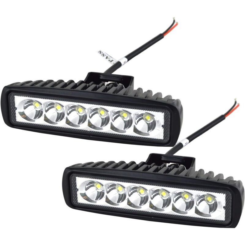 Aougo – 18w 12v Led-arbeitsleuchte, Ip67 Wasserdicht – 6000k Spot-beam – Für Geländewagen, Lkws, Boote