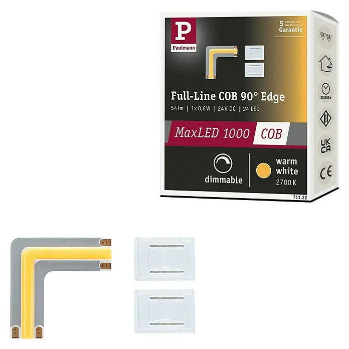 Paulmann LED Strip Full-Line MaxLED 500 COB Edge 90° 0,3W 833lm 2700K