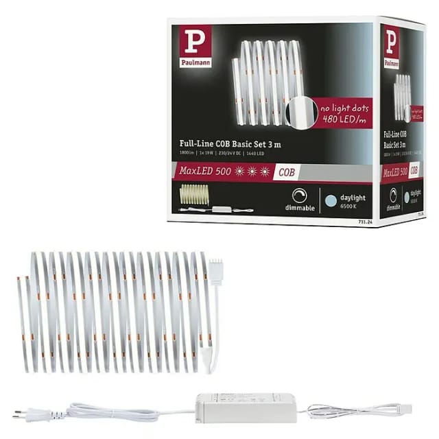 Paulmann LED-Strip Full-Line MaxLED 500 COB Basisset 19W 600lm 6500K 36V
