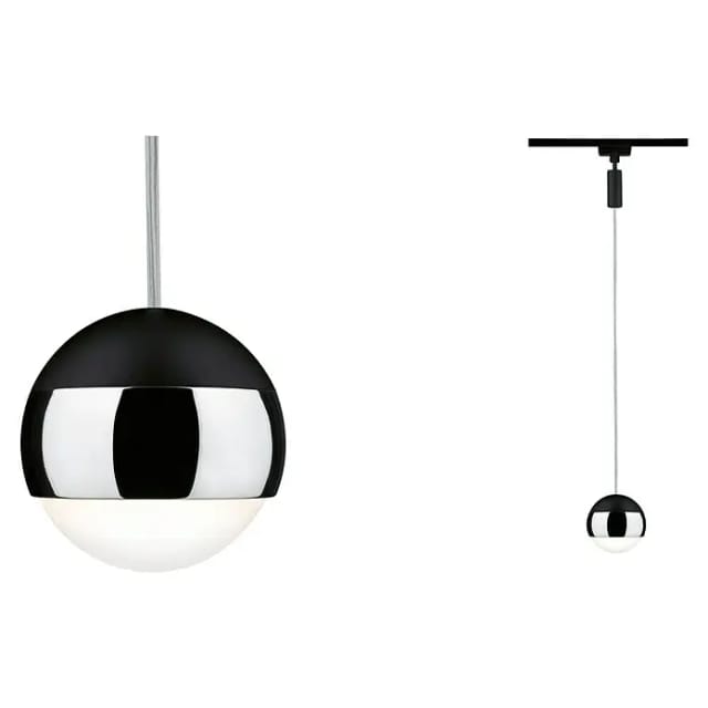 Paulmann Urail LED Pendel Capsule II 6W 2700K Schwarz Chrom Matt