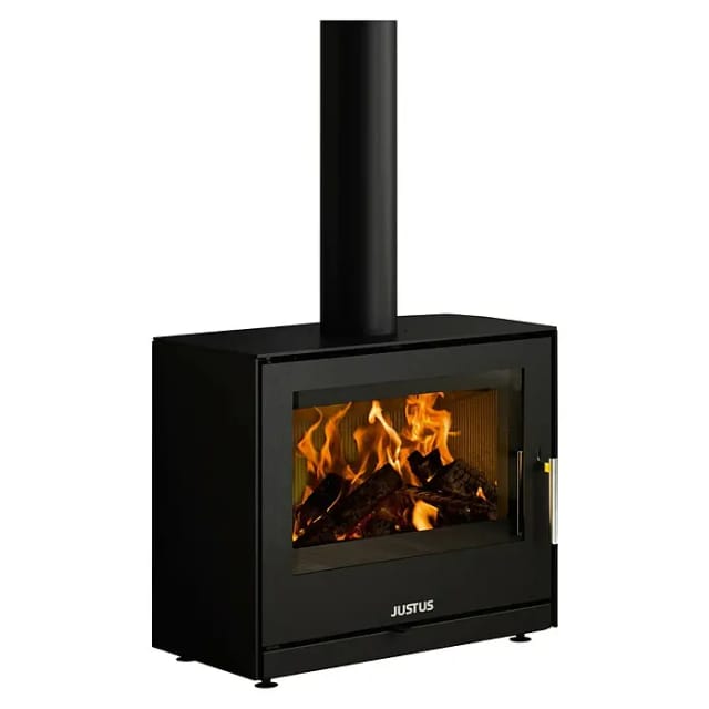 Justus Dias Kaminofen Stahl Schwarz 6,5 kW