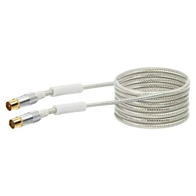 Schwaiger Anschlusskabel Antennen 110 dB Transparent 3 m