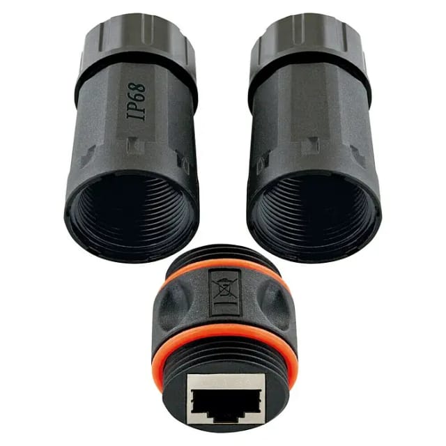 Schwaiger Netzwerkverbinder CAT 6A Outdoor Schwarz