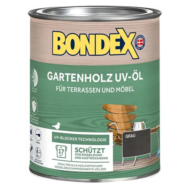 Bondex UV-Öl Grau 750 ml