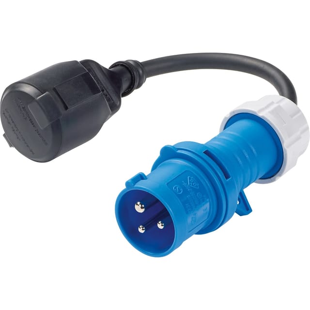 CEE Stecker 3-polig 16 A Blau-Schwarz