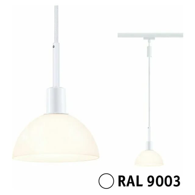 Paulmann Pendelleuchte Sarrasani URail Signalweiß 140 cm x 14 cm