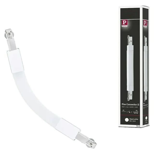 Paulmann Verbinder Flex II URail 22,7 cm x 1,8 cm Signalweiß