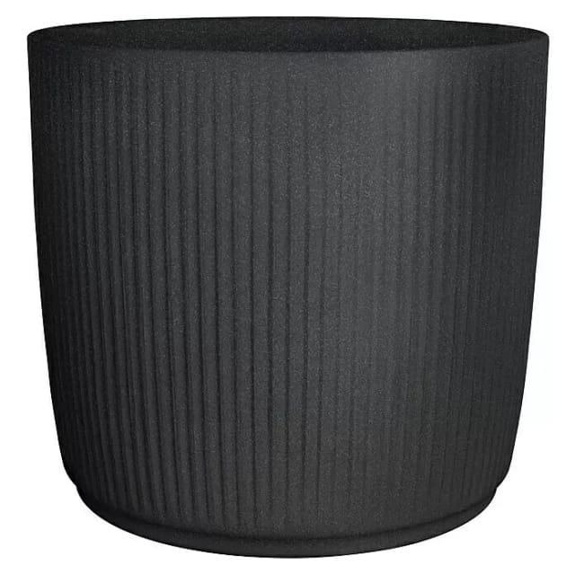 Scheurich Pflanzgefäß Linetto Ø 38,6 cm Stony Black