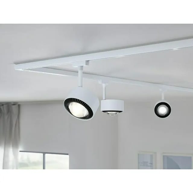 Paulmann LED-Schienenspot Aldan URail Signalweiß Ø 9,8 cm Warmweiß