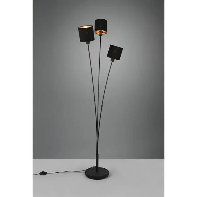 Reality Stehleuchte Tommy Schwarz matt 1500 mm x 410 mm x 420 mm