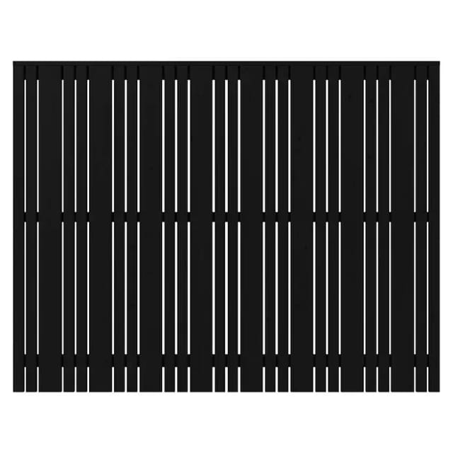 Plus Holz Sichtschutzzaun Tangent Nadelholz Schwarz 180 cm x 140 cm