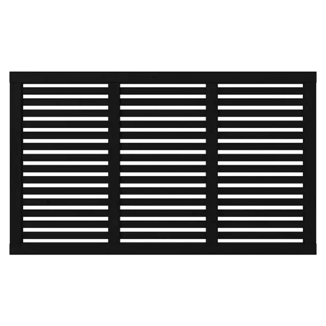 Plus Holz Sichtschutzzaun Harmoni Nadelholz Schwarz 180 cm x 107 cm
