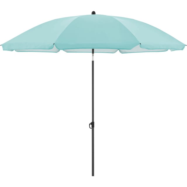 Derby Balkonschirm COMO Ø 165 cm Hellblau mit Knickfunktion