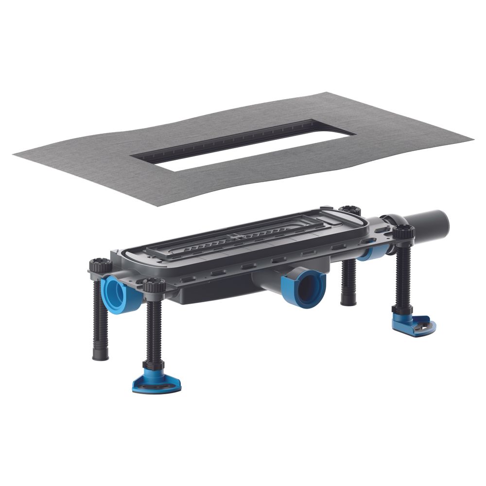 Dallmer Ablaufgehäuse Dallflex 2.0 Plan, Dn 40 Seitlich, Pp, 570017