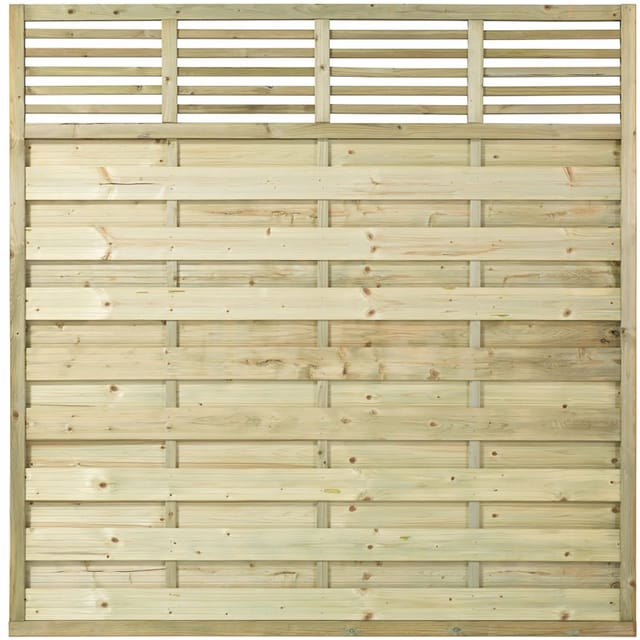 Plus Holz Sichtschutzzaun Newline Nadelholz druckimprägniert 180 cm x 180 cm