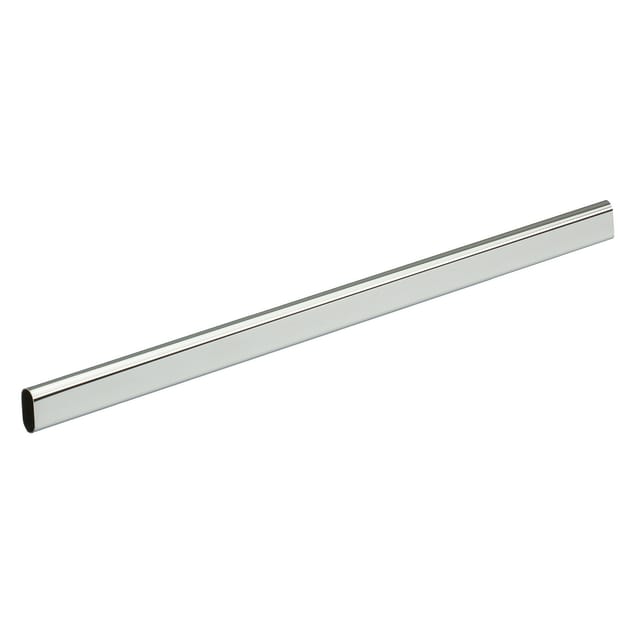 Hettich Schrankrohr oval 1200 mm Stahl verchromt