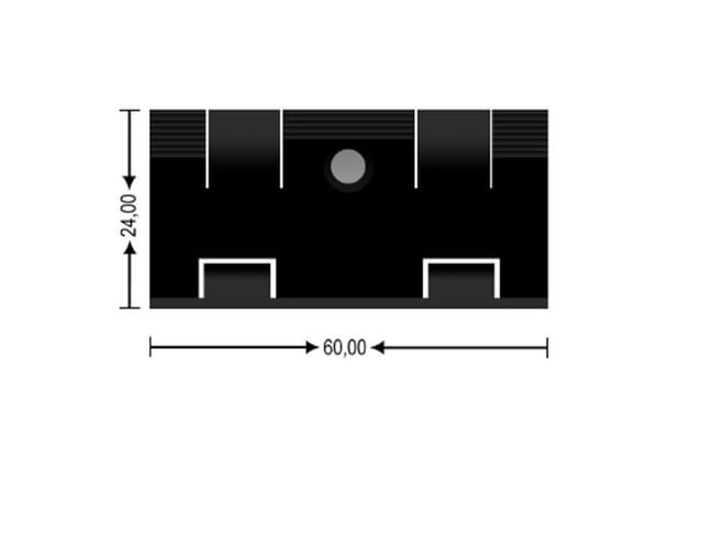 Kosche Befestigungsclips 20 Stück für Sockelleiste 16 mm x 58 mm x 2.500 mm