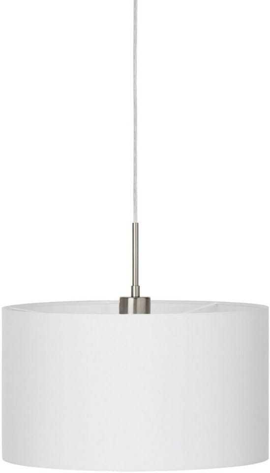 Eglo Hängeleuchte Pasteri 1-flammig Weiß-Nickel matt Ø 380mm E27 60W