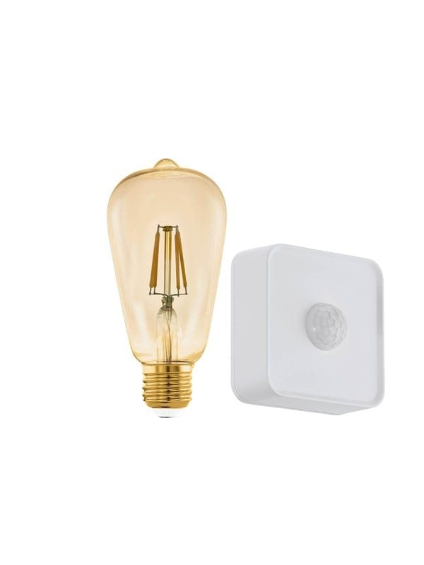 Eglo LED Leuchtmittel ST64 Set 1 Stk. Warmweiß E27 und Sensor 6 Filament