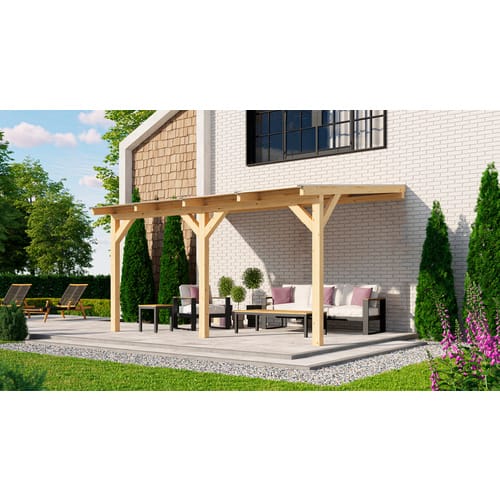 Weka Terrassenüberdachung 672 Gr. 3 Holz