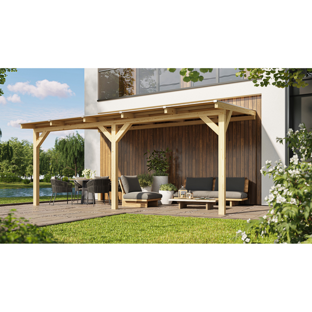 Weka Terrassenüberdachung 672 Gr. 4 Holz