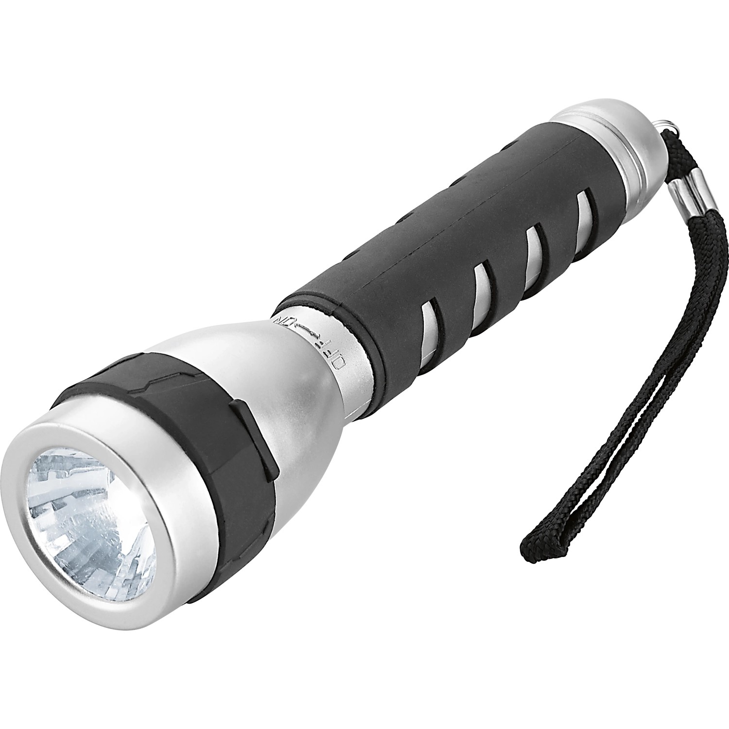 LED Taschenlampe Schwarz-Silber