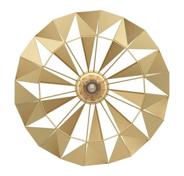 Eglo Deckenleuchte Carlton 1-flammig Goldfarben E27 60 W