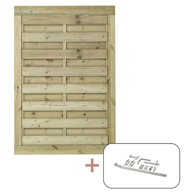 Plus Holz Einzeltor Bergen Nadelholz druckimprägniert 100 cm x 150 cm