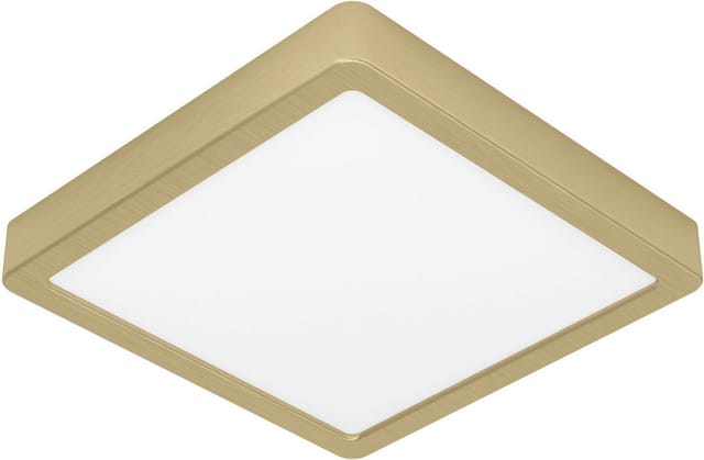 Eglo LED Aufbauleuchte Fueva 5 Messing-Weiß eckig 17 W