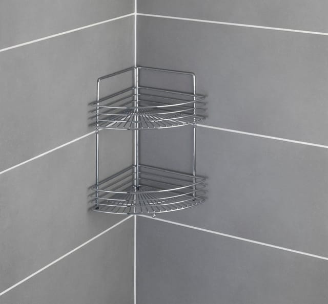 Wenko Badeckregal Milano 2 Ablagen Chrom glänzend