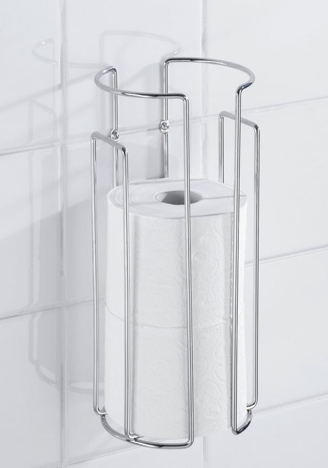 Wenko Toilettenpapier-Ersatzrollenhalter Chrom glänzend