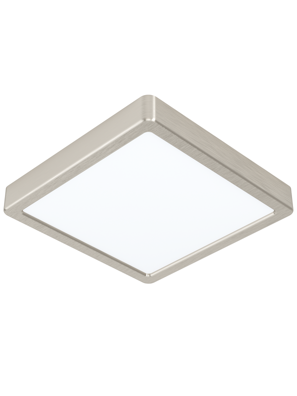 Eglo LED Aufbauleuchte Fueva 5 Nickel-Warmweiß matt eckig 17 W