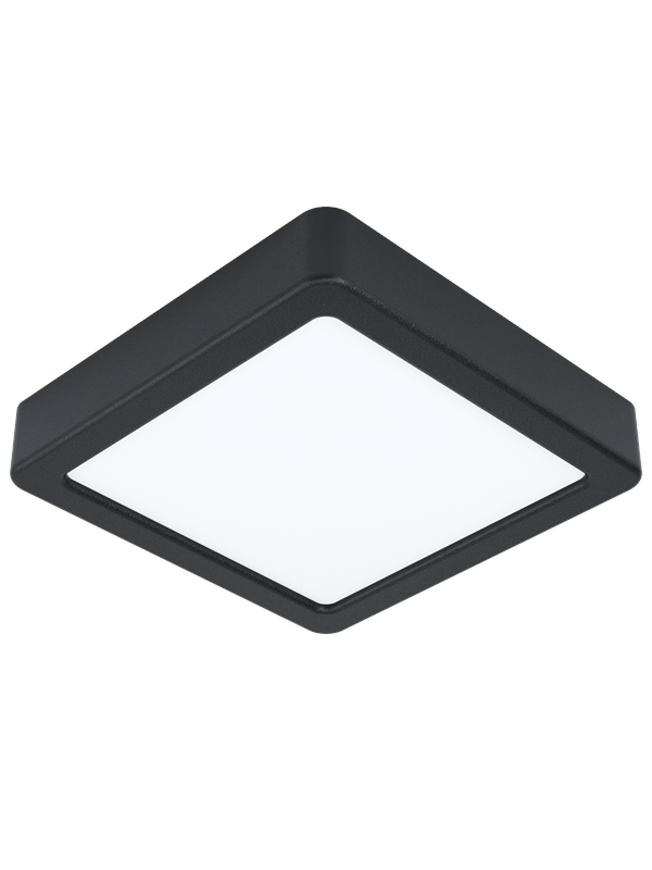 Eglo LED Aufbauleuchte Fueva 5 Weiß-Schwarz eckig 11 W