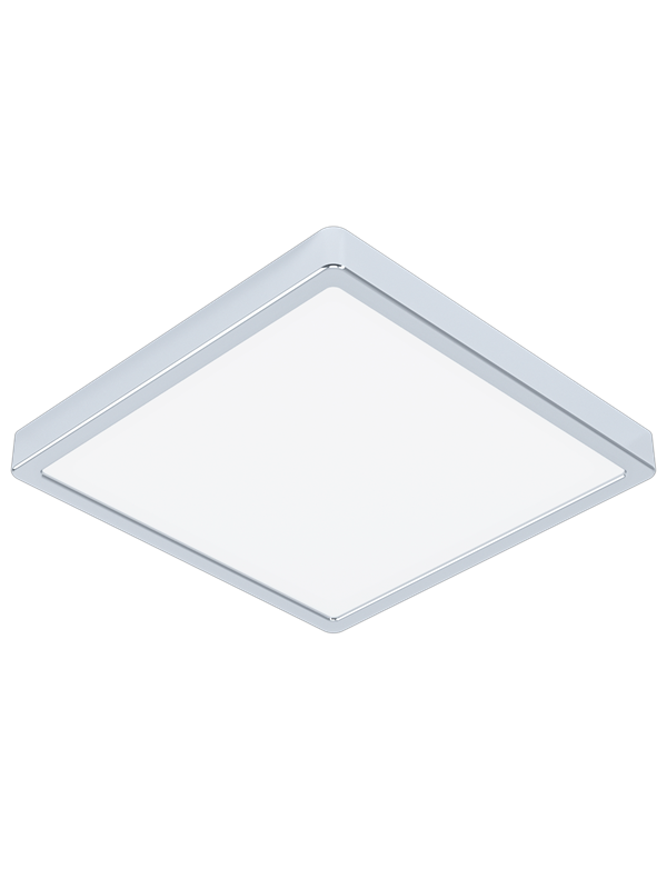 Eglo LED Deckenleuchte Fueva 5 Chrom-Weiß eckig 20,5 W