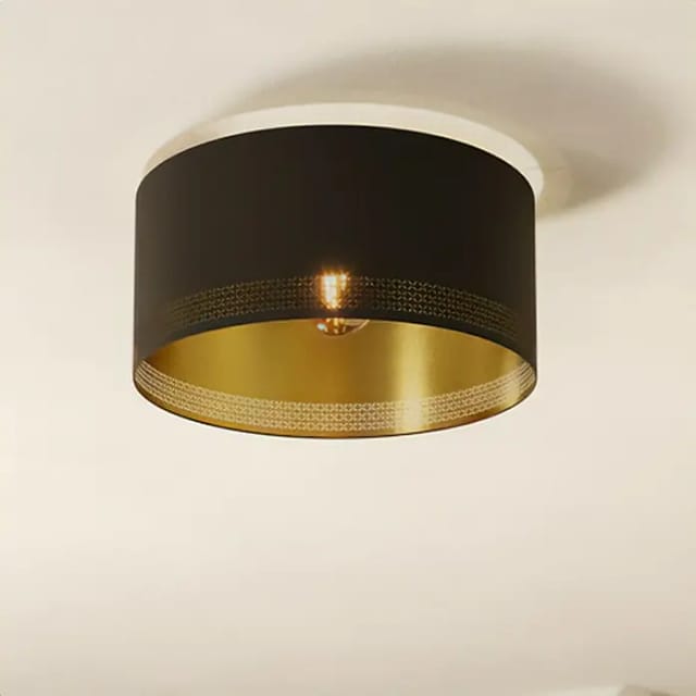 Eglo Deckenleuchte Esteperra 1-flammig Schwarz-Gold E27 40W