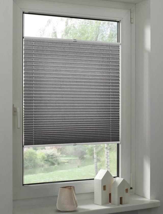 Schöner Wohnen Plissee Milla 80 cm x 130 cm Grau
